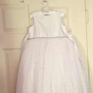 White Flower Girl Dress Size 4